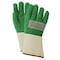 Magid Textile Gloves, Cotton, Gauntlet Cuff Green, Men's (Fits Large), 12 PK 693JKGT - alternate 1
